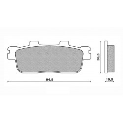 Τακάκια Daytona 85263 (FA427)(FD417) Τακάκια Daytona 85263 (FA427)(FD417)